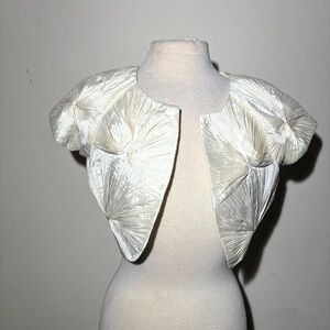 Calvin Klein Cream Satin Fabric